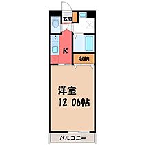 栃木県宇都宮市御幸町（賃貸マンション1K・2階・33.39㎡） その2