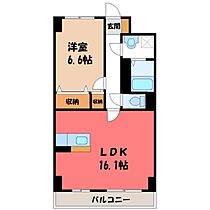 栃木県宇都宮市南大通り3丁目（賃貸マンション1LDK・3階・52.93㎡） その2