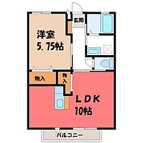 栃木県宇都宮市日の出2丁目（賃貸アパート1LDK・1階・40.89㎡） その2