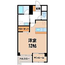 栃木県宇都宮市西原町（賃貸マンション1R・7階・39.20㎡） その2