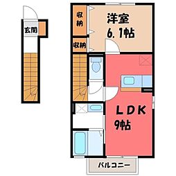 JR東北本線 宇都宮駅 バス15分 仏所護念会入口下車 徒歩6分 2階/-