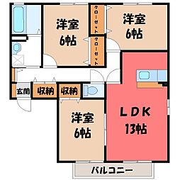 JR東北本線 宇都宮駅 バス20分 西中丸下車 徒歩3分 2階/-