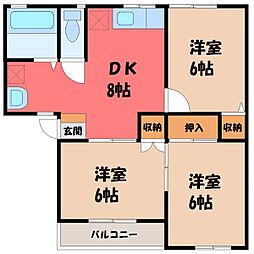 ホリディハイツ 3DKの間取図画像