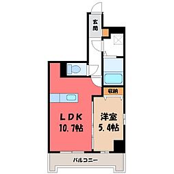 東武宇都宮線 東武宇都宮駅 徒歩7分 2階/-