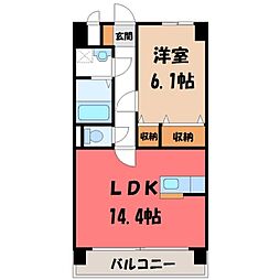 宇都宮芳賀ライトレール線 ゆいの杜東駅 徒歩4分 6階/-