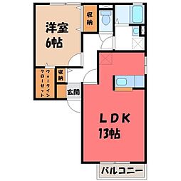真岡鐵道 真岡駅 バス16分 亀山下車 徒歩3分 2階/-