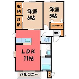 JR東北本線 宇都宮駅 バス19分 姿川第二小学校前下車 徒歩4分 2階/-