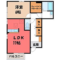 JR東北本線 宇都宮駅 バス27分 西の宮通り下車 徒歩3分 1階/-