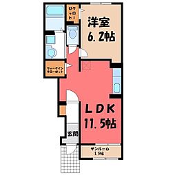 JR日光線 鹿沼駅 バス12分 茂呂寺前下車 徒歩1分