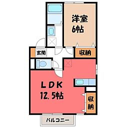 東武宇都宮線 江曽島駅 徒歩14分 2階/-