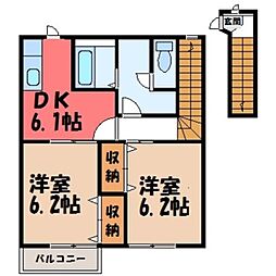 JR東北新幹線 宇都宮駅 バス30分 清原台4丁目下車 徒歩5分 2階/-
