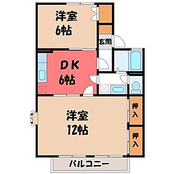 JR東北本線 宇都宮駅 バス17分 富士見小学校北口下車 徒歩6分 1階/-