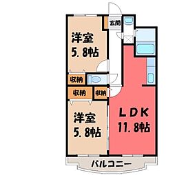 JR東北本線 雀宮駅 バス11分 茂原観音入口下車 徒歩2分