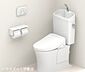 トイレ：【トイレ】TOTO製のトイレに新調予定。温水洗浄便座のトイレです※パースにより実際とは色見が異なる場合があります