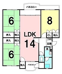 間取図画像 3LDK