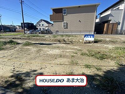 外観：大治町長牧向に全3区画の建築条件なし土地が登場です。市、名鉄バス停にほど近く名古屋市内へのアクセスも良好で、通勤通学も安心◎