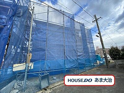 外観：名鉄名古屋本線「二ツ杁」駅　徒歩約1分。電車をご利用して、名古屋市内や一宮、津島方面へのアクセス良好◎清須市西枇杷島町北二ツ杁に全2棟の新築一戸建てが登場です。