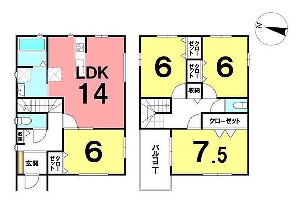 間取りを拡大表示