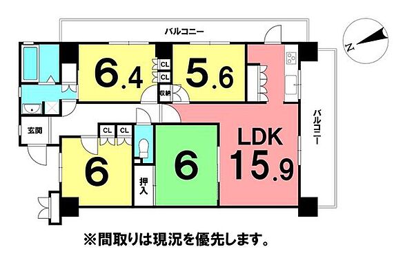 間取りを拡大表示