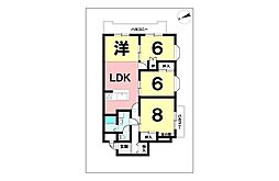 トーカンマンション荒田八幡 3LDKの間取図画像