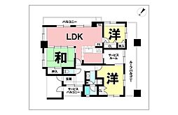JGMヴェルデ城山 3SLDKの間取図画像