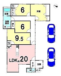 立仏　中古戸建 4LDKの間取り