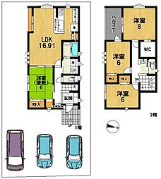 新築戸建　山田22-P1全8区画