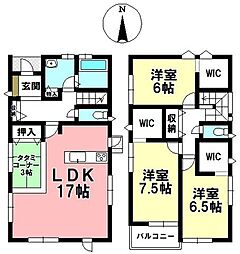 豊田町1丁目　中古戸建 3LDKの間取り