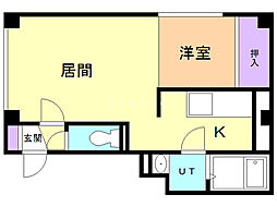 樹31 1LDKの間取図画像
