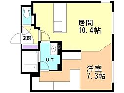 レブニーズザ・レジデンスN21 1LDKの間取図画像