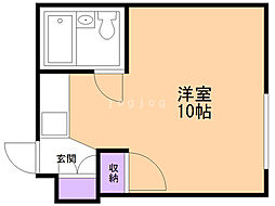 マルシンハイツ ワンルームの間取図画像