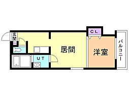 ファインステージ19 1LDKの間取図画像