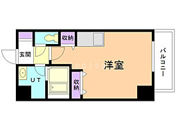 バロンドール ワンルームの間取図画像
