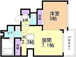 CASASORRISO 1LDKの間取図画像