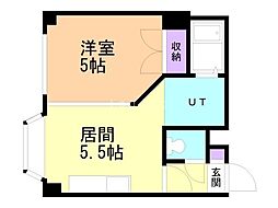 SERAMBLD北大通 1DKの間取図画像