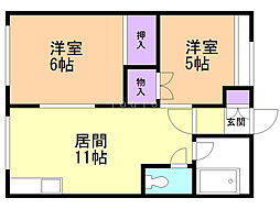間取図画像 2LDK