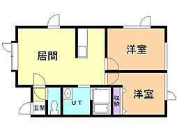 新琴似6−4ＡＰ　正式名　タケダアパート 2階