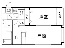 間取図画像 1LDK