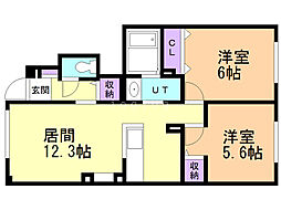 間取図画像 2LDK