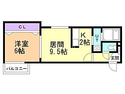 間取図画像 1LDK