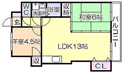 間取図画像 2LDK