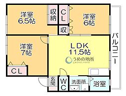 間取図画像 3LDK