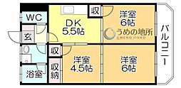 間取図画像 3DK