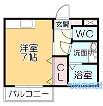 みほコーポII 206 ｜ 福岡県久留米市三潴町生岩（賃貸アパート1K・2階・26.49㎡） その2