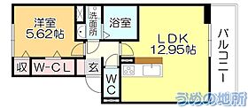 フリーデン国分 201 ｜ 福岡県久留米市国分町（賃貸アパート1LDK・2階・44.63㎡） その2