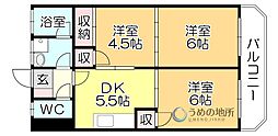間取図画像 3DK