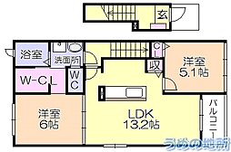 レジデンスドリームA 2階