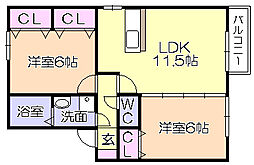 ヴェル・フォンセみやきC棟 2階/206