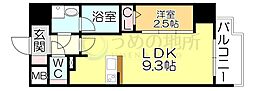 久留米市諏訪野町マンション 1LDKの間取図画像