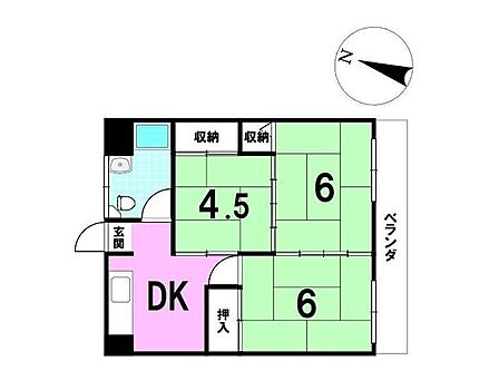 3DK 間取り